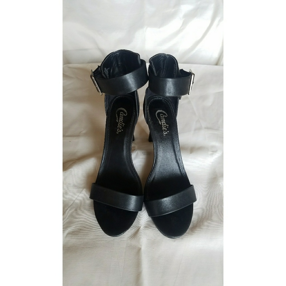 Candie's Black Strappy Heels